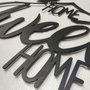 Wallity Welcome Escultura de Pared Metálica Negra